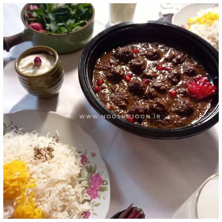 خورش فسنجان با قلقلی چهار نفره
